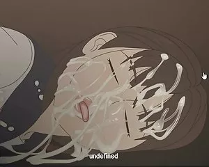 Hentai kön spelet enorma bukkake på japansk skolflicka