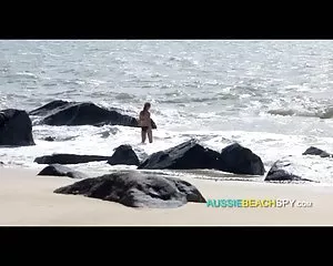 Stranden onani