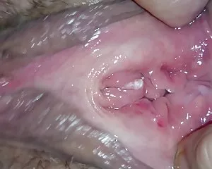 Extrema interna close-up gape och spruta